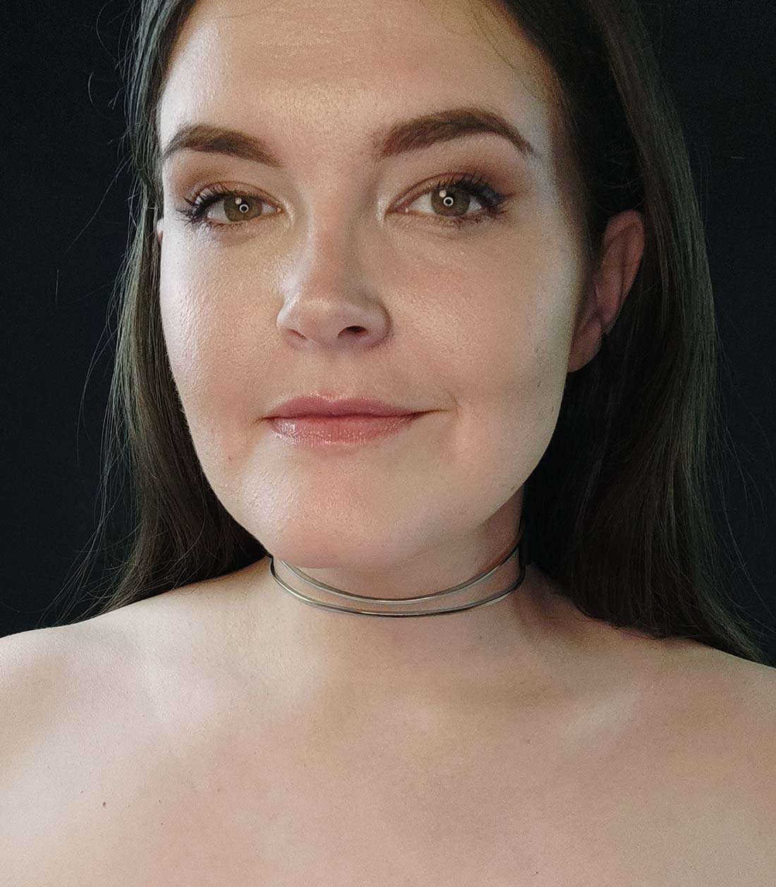Steellink Collar mit silbernem Edelstahlbügel, ohne O-Ring an Gründerin von Make Me